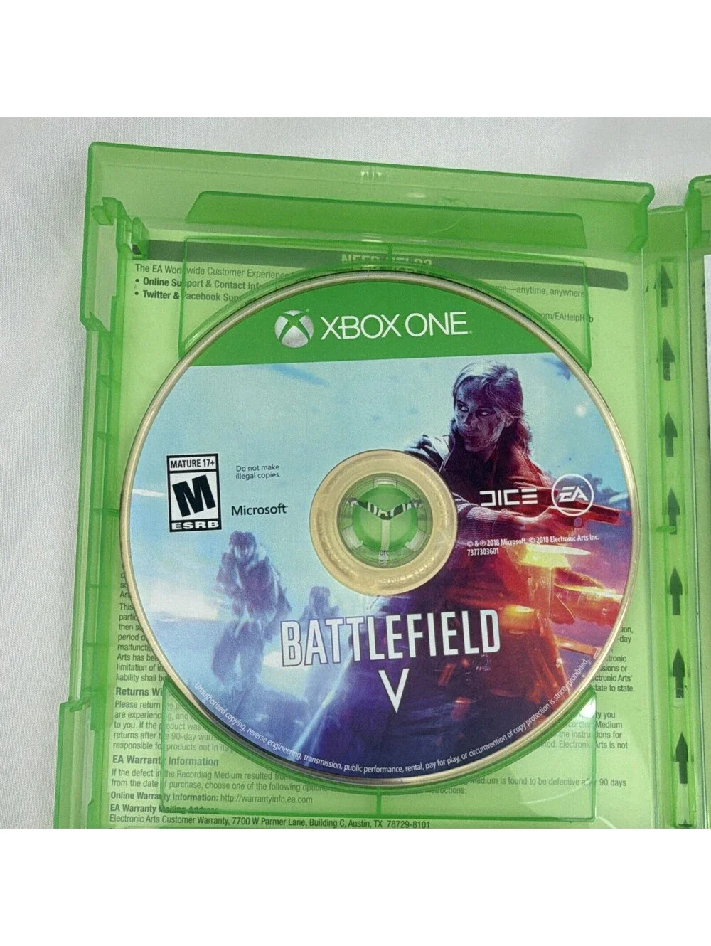EA Battlefield V (Xbox One) 2018 M Shooter War Multiplayer NTSC-U/C